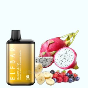 Tropical Bliss – Elf Bar Ultra BC5000 Dragon Fruit Banana Berry